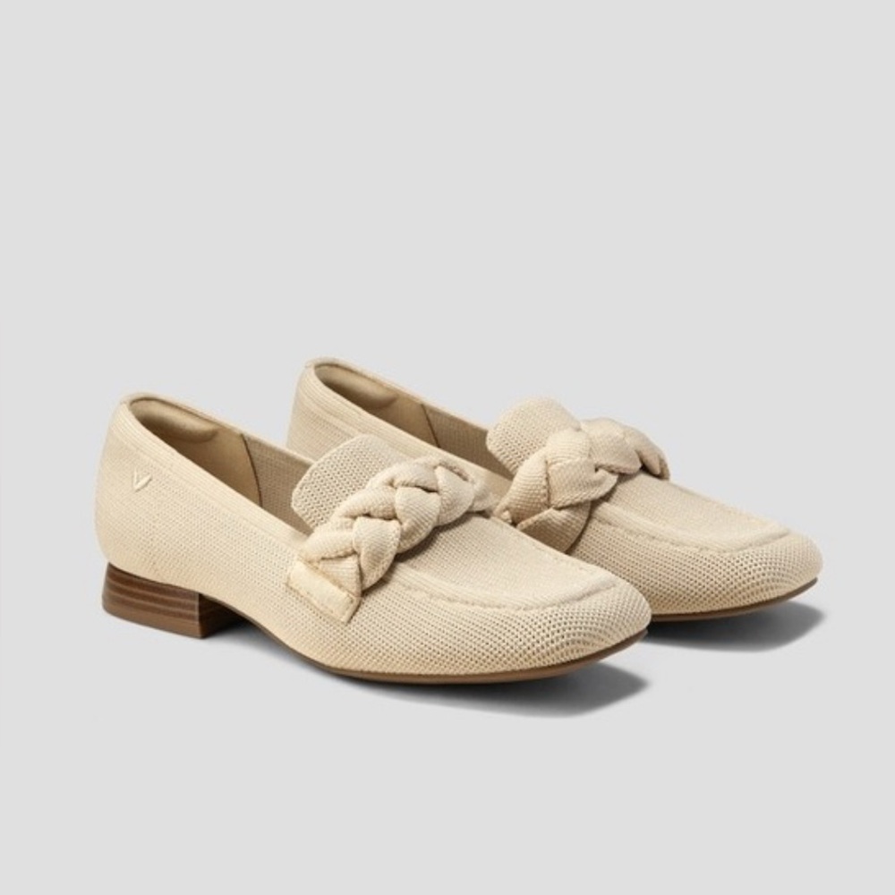 Braided Cream Loafers